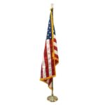 USA Flag with Pole & Stand