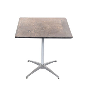 30x30 Square Pedestal Table Plywood Top