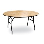 66" Round Plywood Table