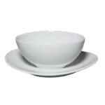 Oval Bowl with Saucer