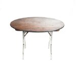 48" Round Plywood Table with Hole