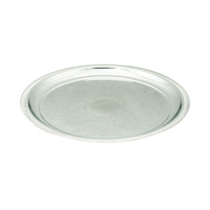 12 Inch Round Silver Tray