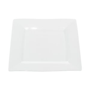 12 Inch White China Square Platter