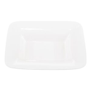 16 Inch Large White Square Bowl