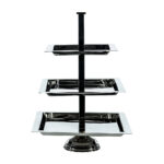 3-Tier Stainless Steel Square Tray