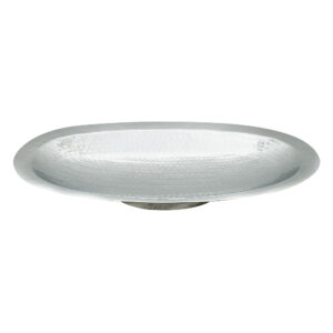 Large Deep Oval Hammered Tray