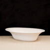 Large White Oval Bowl
