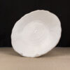 White China Round Wood Grain Platter
