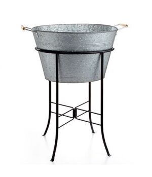 Galvanized Party Tub with Stand