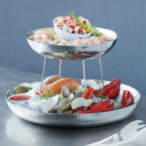 3-Tier Hammered Seafood Tray