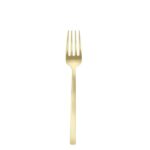 9" Brushed Gold Arezzo Serving Fork