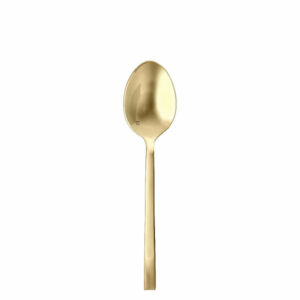 9" Brushed Gold Arezzo Serving Spoon