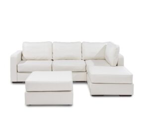 White Leather Lovesac