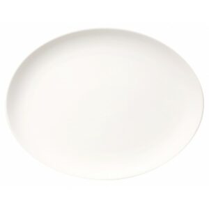 13" Cream Coupe Oval Platter