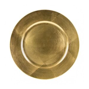 13" Gold Round Charger